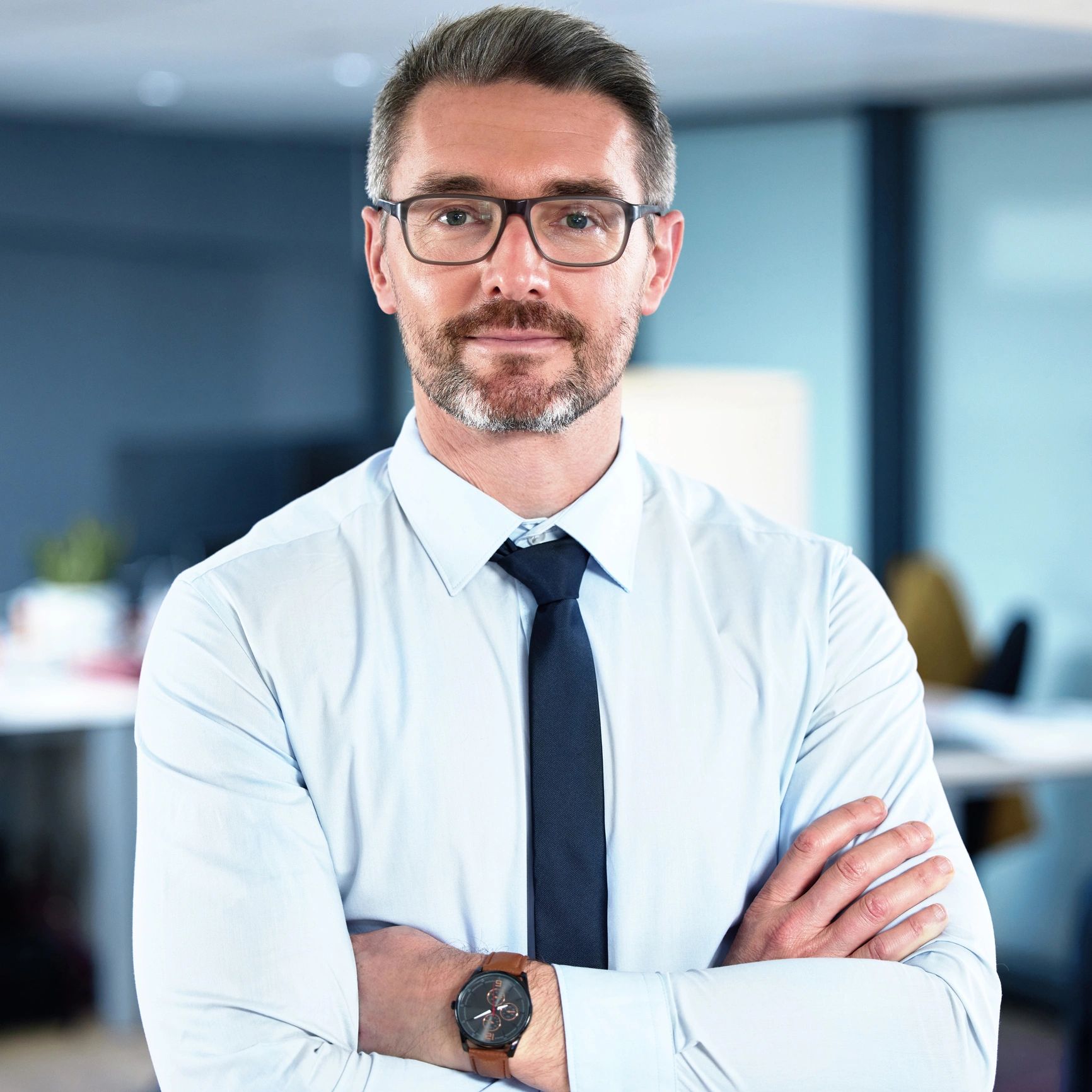 Professional portrait of a business leader