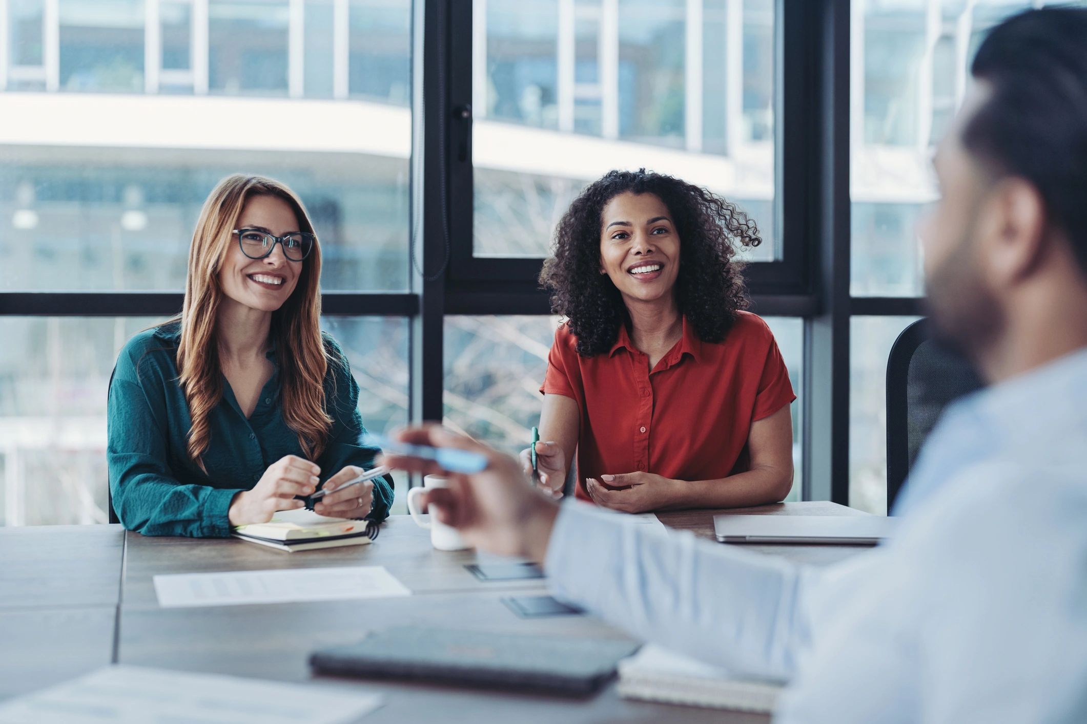 Business team meeting in a modern office